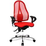 Rode Chromen armleun Topstar Bureaustoelen 