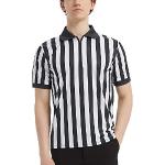 Zwarte Polyester Ademende Scheidsrechter shirts  in maat XL met motief van Basketbal voor Heren 