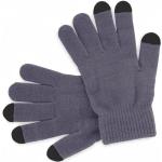 Grijze Touch Screen handschoenen  in Onesize voor Dames 
