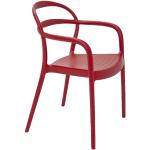Tramontina Stoel Sissi, kunststof, kunststof stoel, polypropyleen, rood, 530x 565x 790 mm