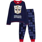 Transformers Jongens Pyjama Kids Optimus Prime Volledige Lengte Pj Set Karakter Nachtkleding, marineblauw, 9-10 jaar