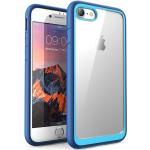 Blauwe Kunststof Krasbestendig iPhone 7 hoesjes type: Bumper Hoesje 