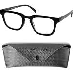 Zwarte Polyamide Geweven Rechthoekige brillen voor Dames 