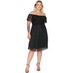 Casual Zwarte Polyester Trendyol Bloemen Mini jurken  in Grote Maten Mini voor Dames 