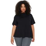 Casual Zwarte Trendyol Effen T-shirts Ronde hals  in Grote Maten  in maat 3XL voor Dames 