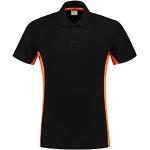 Tricorp Workwear, 202002, tweekleurige borsttas, poloshirt, 50% gekamd katoen/50% polyester, 180 g/m², zwart-oranje, maat XL
