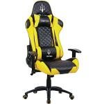 triton P050-X3-By Ergonomische gamingstoel, kunstleer, zwart/geel, 70 x 65 x 125 cm