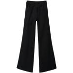 Flared Zwarte Desigual Wijde pantalons  voor de Winter  in maat XS in de Sale voor Dames 
