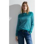 Turquoise CECIL Gestreepte Gestreepte truien  voor een Stappen / uitgaan / feest  in maat XXL voor Dames 