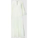 Witte Polyester TONNO & PANNA Tuniekjurken met Driekwart mouwen Midi / Kuitlang met Volants in de Sale voor Dames 