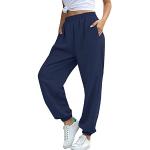 Streetwear Blauwe Polyester Ademende Yoga pants  in maat L voor Dames 