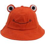 Oranje Bucket hats  voor de Zomer  in maat M met motief van Kikker Sustainable voor Dames 