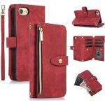 Rode Schokbestendig iPhone 8 Plus hoesjes type: Wallet Case Sustainable 