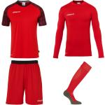 Rode Polyester Uhlsport Voetbaltenues  in maat L 