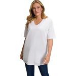 Witte Ulla Popken V-hals T-shirts V-hals  in Grote Maten  in Grote Maten voor Dames 