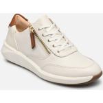 Witte Synthetische Clarks Sneakers met rits  in 38 in de Sale voor Dames 