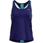 Blauwe Polyester Stretch Under Armour Knockout Ademende Sporttops  in maat XS voor Dames 