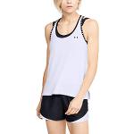 Witte Polyester Under Armour Knockout Tanktops  in maat M voor Dames 