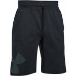 Zwarte Fleece Under Armour Rival Fitness-shorts  in maat S voor Heren 