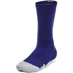 Under Armour Unisex High Socks Kids' Heatgear® 3-Pack Crew Socks, Sonar Blue, 1375585-468, MD