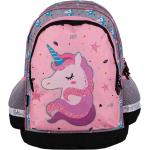 Roze Polyester Meme / Theme Unicorn Rugzakken  voor een Back to School met motief van Eenhoorns met Glitter voor Kinderen 