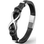 Zilveren Roestvrije Stalen Infinity armbanden  voor een Valentijnsdag voor Heren 