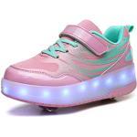 Roze LED / Oplichtend / Gloeiend Sportschoenen met Klittenbandsluitingen voor Kinderen 
