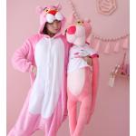 Unisex volwassen pyjama Kigurumi Cosplay kostuum dieren nachtkleding Pink Panther warme nachtkleding