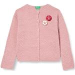 Roze Wollen United Colors of Benetton Bloemen Gebreide kindervesten voor Meisjes 