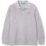 Lichtgrijze United Colors of Benetton Kinder polo T-shirts voor Jongens 