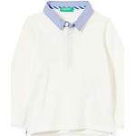 Witte United Colors of Benetton Kinder polo T-shirts  in maat 68 voor Jongens 