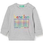 Lichtgrijze United Colors of Benetton Kinder hoodies  in maat 62 voor Jongens 