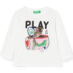 Witte United Colors of Benetton Kinder T-shirts voor Meisjes 