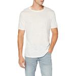 Witte Linnen United Colors of Benetton T-shirts  in maat L voor Heren 