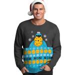 Grijze Acryl United Labels Sesamstraat Sweatshirts  voor een Kerstmis  voor de Winter  in maat M Sustainable voor Heren 