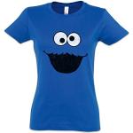 Urban Blauwe Jersey Urban Backwoods Sesamstraat Koekiemonster T-shirts  in maat M voor Dames 