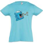 Urban Backwoods Kirby Cookie Monster Kinderen Meisjes T-Shirt Blauw Maat 8 Jaar