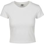 Urban Witte Kanten Stretch Urban Classics T-shirts met ronde hals Ronde hals  in maat L voor Dames 