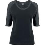 Casual Zwarte Urban Classics Contrast All over print Effen T-shirts  in maat 4XL in de Sale voor Dames 