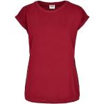 Urban Bordeaux-rode Urban Classics T-shirts met ronde hals Ronde hals  in maat 4XL Bio voor Dames 