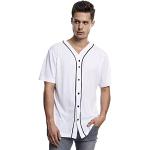 Urban Witte Polyester Urban Classics Gestreepte T-shirts  in maat XL voor Heren 