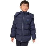 Donkerblauwe Urban Classics Gewatteerde Lange kinder winterjassen  in maat 116 in de Sale voor Jongens 
