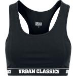 Urban Classics Ladies Logo Bra Bustier zwart Vrouwen