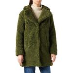 Urban Classics Dames winterjas dames oversized sherpa jas met haak & oogsluiting, maat XS tot 5XL, groen (olijf 00176), M