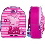 Roze Polyester Peppa Pig Rugzakken met motief van Varken voor Kinderen 