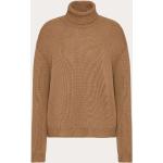 Bruine Wollen Oversized sweaters  in maat L voor Dames 