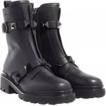 Zwarte Kalfsleren Waterdicht Valentino Garavani Combat boots met Studs voor Dames 
