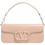 Valentino Garavani Crossbody bags - Leather Shoulder Bag With V Logo Signature Detail in poeder roze