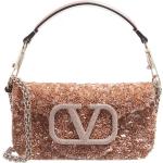 Valentino Garavani Crossbody bags - Locò Embroidered Small Crossbody Bag in poeder roze