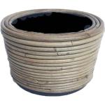 Van der Leeden - Drypot Round Stripe Grey - diameter 19x12 cm
